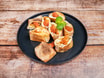 79 Pizzabrötchen Hähnchen (8 Stück, scharf)